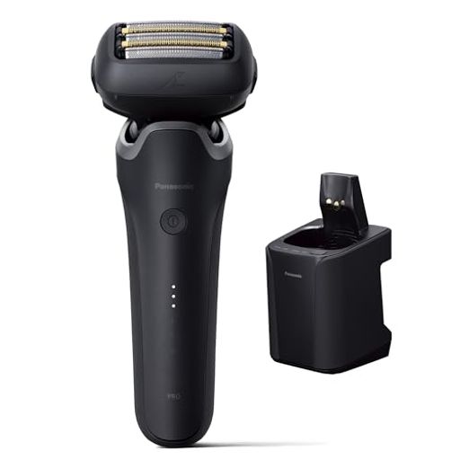 パナソニック シェーバー ラムダッシュ PRO 5枚刃 電動 髭剃り メンズ ラムダッシュAI+ 全自動洗浄充電器 ES-L570D-K 黒レディースシェーバー