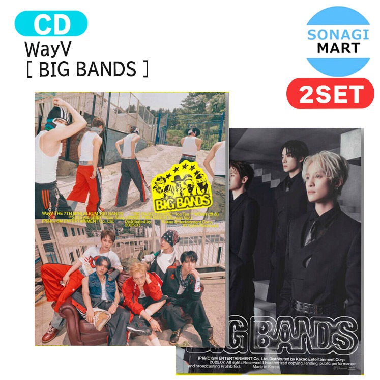 国内発送 WayV Photo Book Ver. [ BIG BANDS ] 2種セット 7th Mini Album / 1次予約