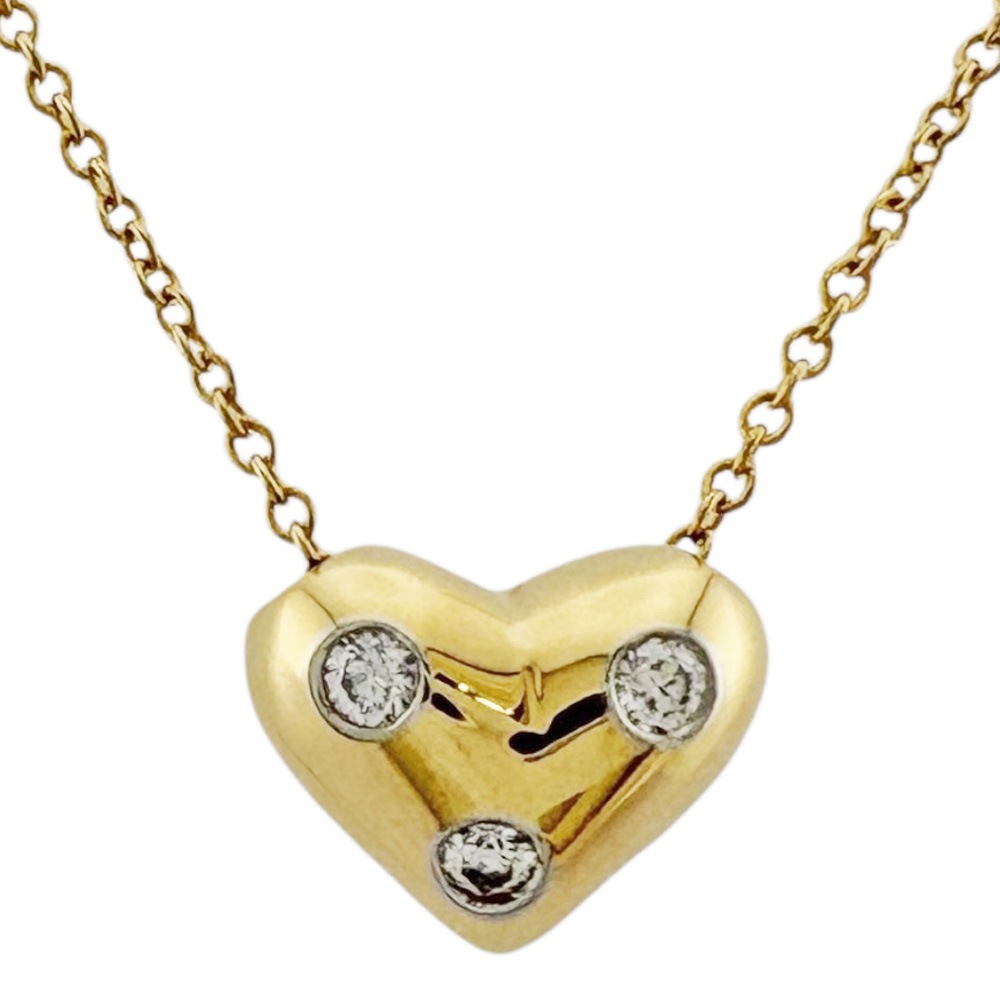 ティファニー ネックレス 18金 K18イエローゴールド ダイヤモンド TIFFANY&Co. 中古 美品 75,625円