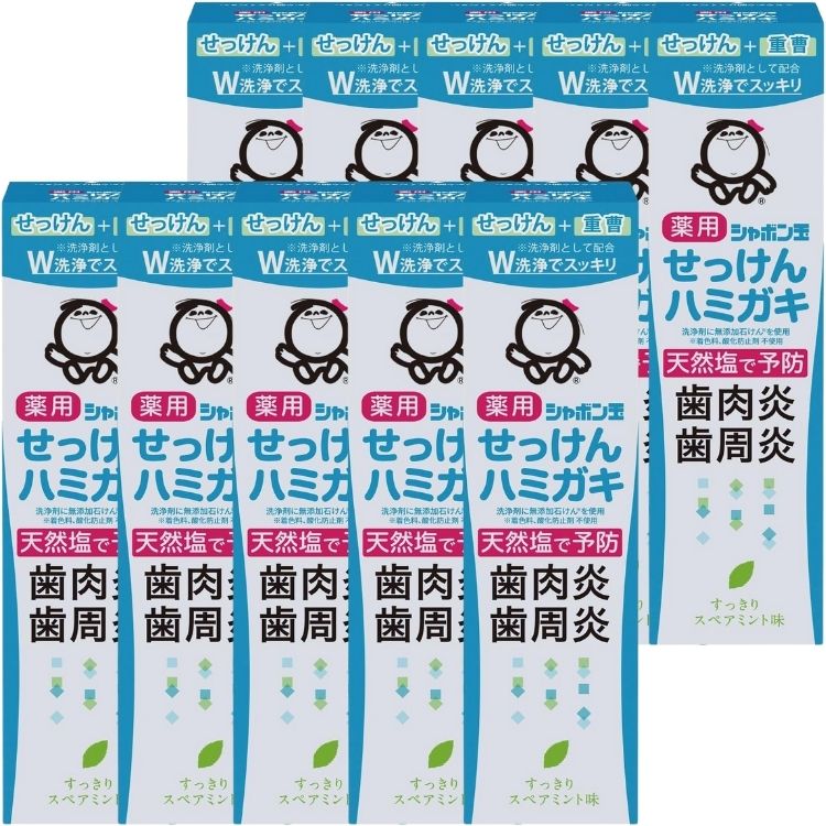 10個セット シャボン玉石けん シャボン玉 薬用せっけんハミガキ 80g 歯みがき粉