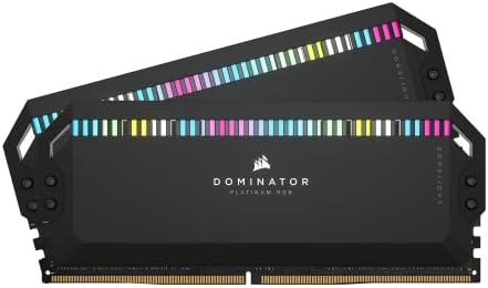 CORSAIR DDR5-6200MHz デスクトップPC用メモリ DOMINATOR PLATINUM RGB DDR5シリーズ (PC5-49600) Intel XMPメモリキット 32G...