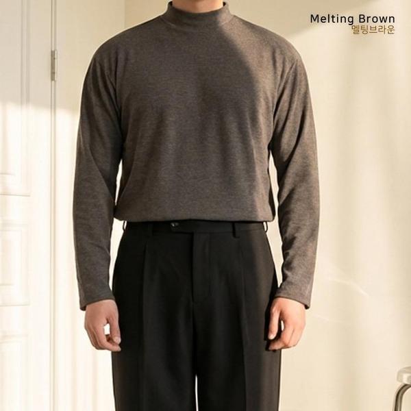 メンズ半폴라TシャツニットTシャツKU96
