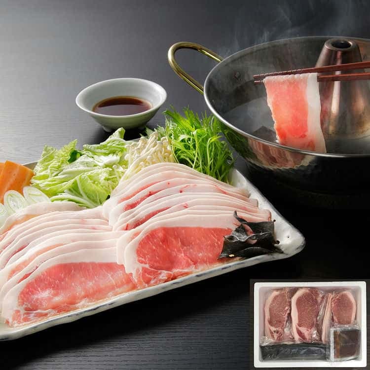 北海道真狩産 ハーブ豚のロースしゃぶ gセット (100g8) 離島は配送不可 80326 お歳暮 お中元 お土産 ご進物 ギフト 贈り物に最適