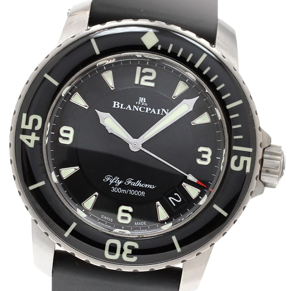 ブランパン Blancpain 5015-12B30-B52A フィフティファゾムス デイト 自動巻き メンズ 保証書付き_837255【中古】