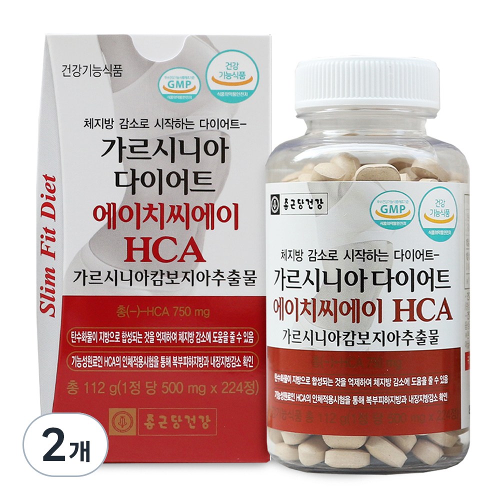 チョングンダン健康ガルシニアダイエットHCA224錠2個