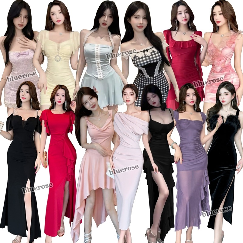 【10点セット】8月入荷!24 韓国ファッションタイトワンピース長袖半袖袖なしレディース気質パーティードレスセクシーなドレス制服ミニスカート2163