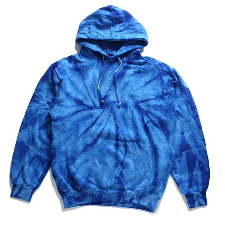 colortone タイダイ 柄 パーカー ブランド 長袖 裏起毛 フーディ トップス メンズ レディース 春秋冬用 青 大きいサイズ カラートーン フードパーカー