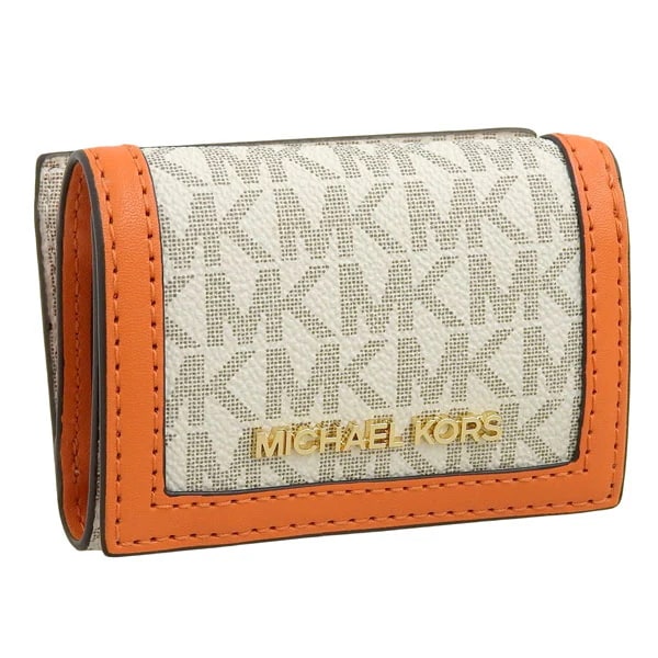マイケルコース MICHAEL KORS 財布 レディース 三つ折り オレンジ アウトレット d35f3gtvd0b-popmlt