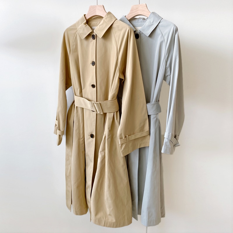 コート 秋コート ロングコート レディース 女性 アウター 秋服 韓国ファッション ブラウカラー 4,836円