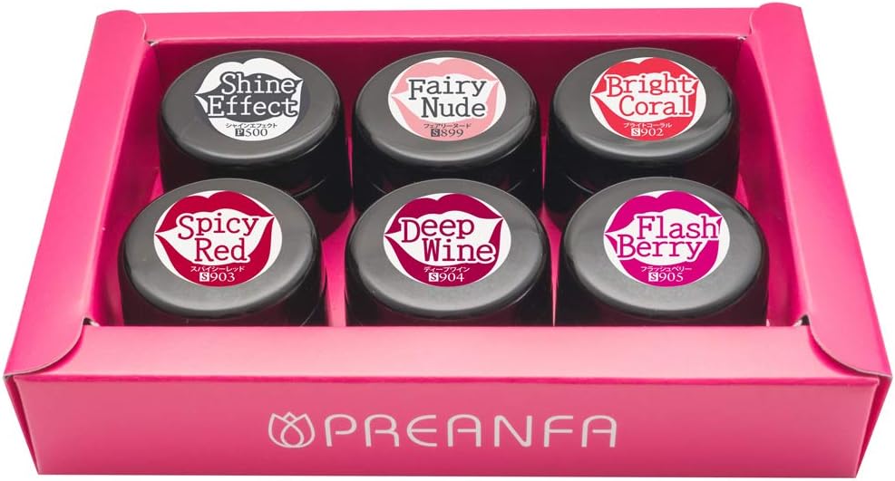 PRE GEL カラーEX シャイニーグロスシリーズ6色セット