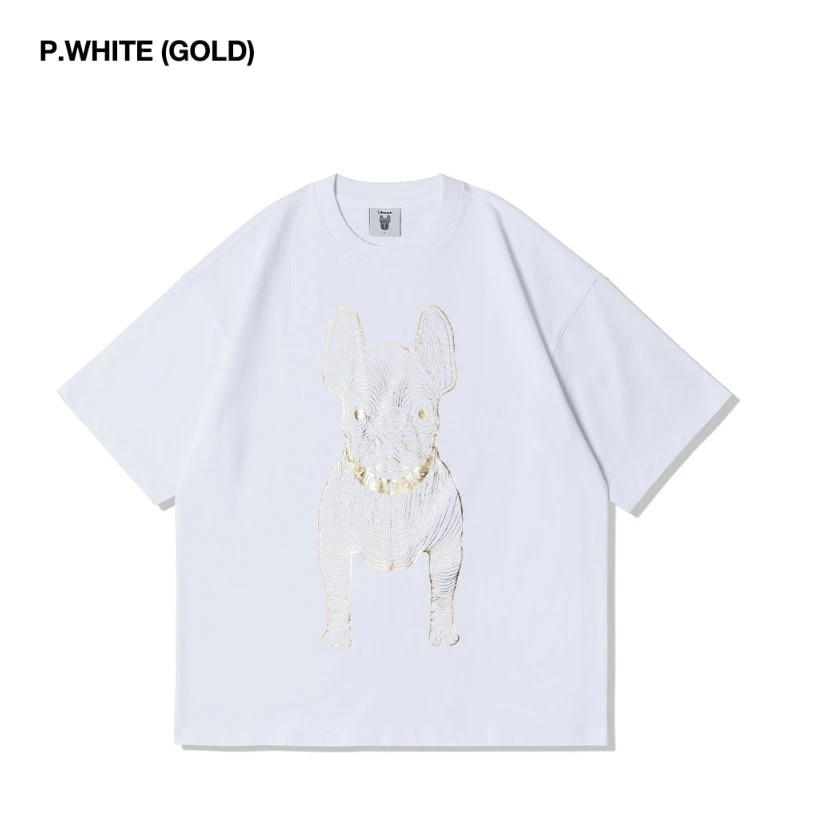 Qoo10] LIFEWORK ゴールドシルバードッグ 半袖 Tシャツ
