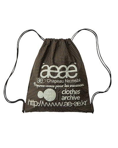 バッグ aeae WEB LOGO CHECK GYM SACK [BLUE] WEB LOGO CHECK GYM SACK [BLUE] – aeae JAPAN