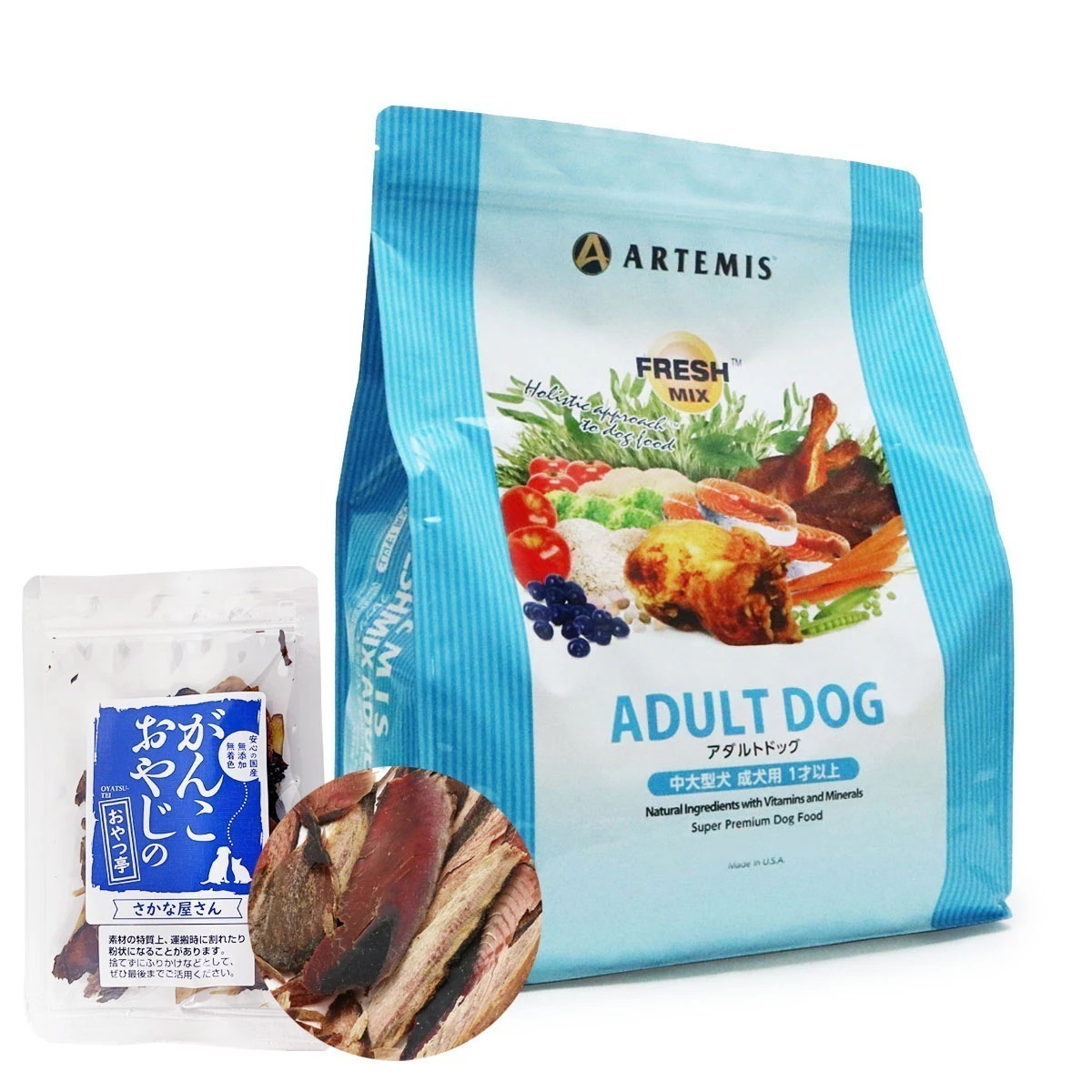 フレッシュミックス ドッグフード アダルトドッグ 3kg【お試し国産お魚厚削り15g付き】