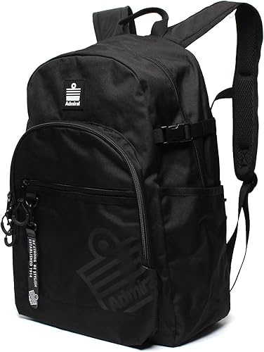 [アドミラル] スクールリュック 男子 女子 25リットル リュック 通学リュック ノートPCポケット付き リュックサック バックパック ラウンドリュック ASRL-09 asrl-09-black