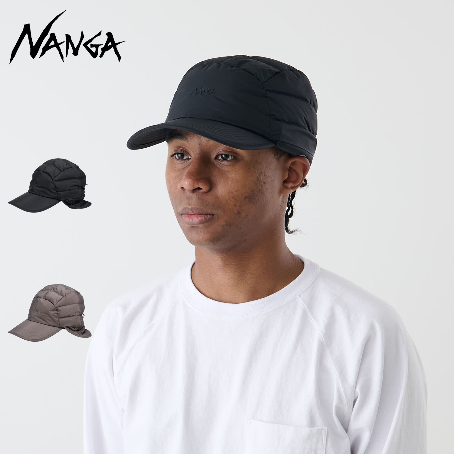 ダウン キャップ 帽子 オーロラテックス ダウン ダック ビル メンズ レディース 防寒 NA2441-3B102-A