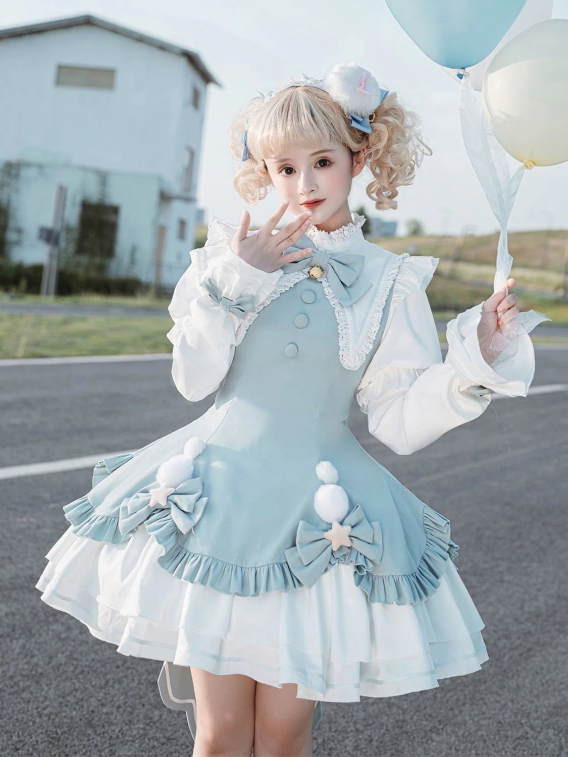 オプ ロリータ ロリータ ドレス 毎日可愛くて甘い袖取り外し可能