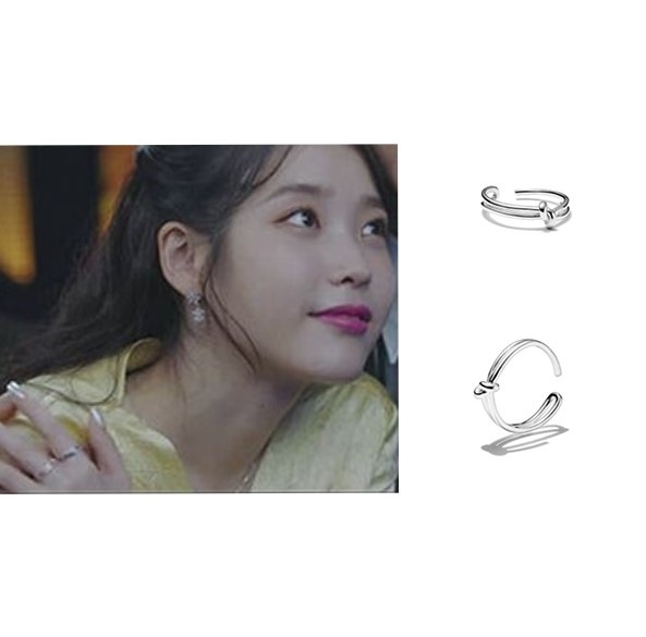 IU着用リング指輪 line knot ring 韓国アクセサリ/韓国ファッション