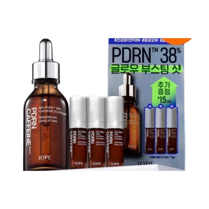 PDRN ピーディーアールエヌ カフェイン ショット アンプル 30ml+15ml 顔のむくみ リフティング 弾力