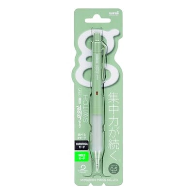 他サイト： ユニ アルファゲル スイッチ 0.5mm オパールグリーン 三菱鉛筆 M5-1009GG 1P.52の商品画像