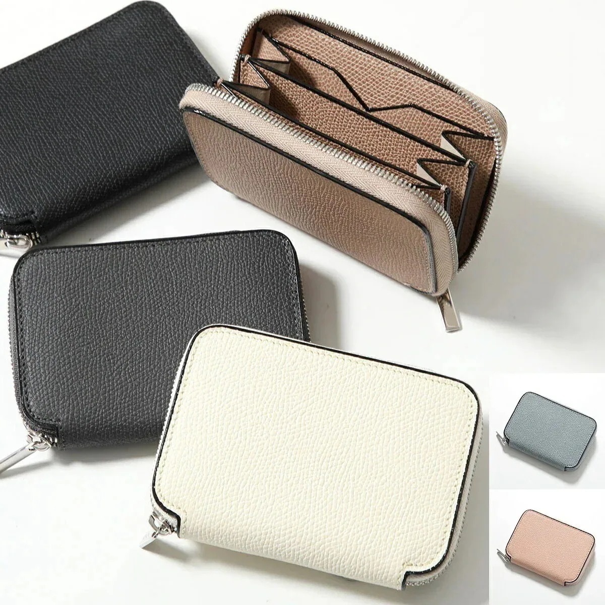 Valextra ヴァレクストラ カードケース SGZA0010028LRLCC99 V2L10 028 レディース ジップ アラウンド カードフォルダー 名刺