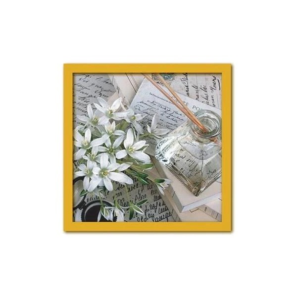 フォトアート アートパネル 32.5cm 正方形 天然木フレーム 情景写真 壁掛け モダン インテリア Old style writing 325x325mm
