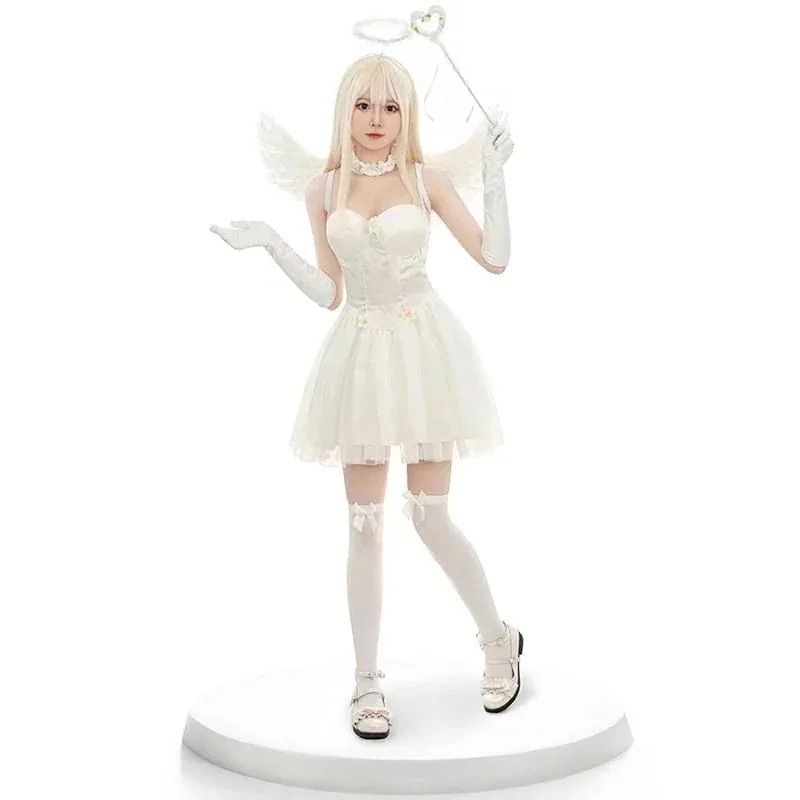 【急速出荷!】（5点セット）天使 エンジェル 可愛い 仮装 パーティー コスプレ お祭り ハロウィン 今年 短纳期 ワンピース セット 4,793円