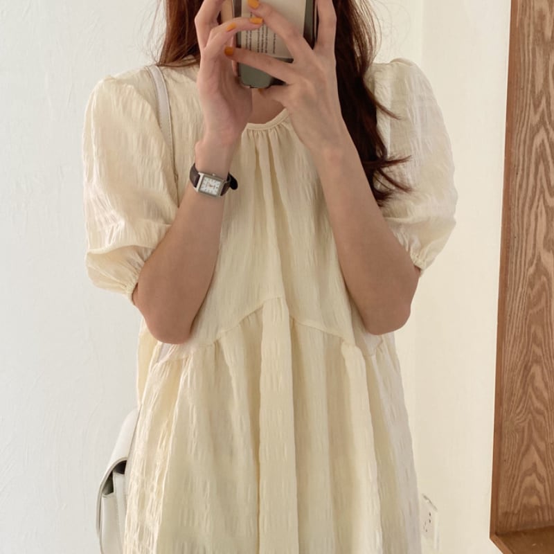 レディース ワンピース イエロー 大人可愛い きれいめ 大人 上品 おしゃれ レトロ マニッシュ