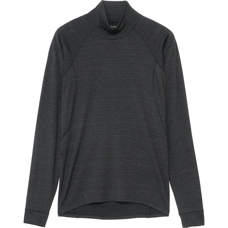 C3fit シースリーフィット ウールタートルネックロングスリーブ ボディーケア 長袖Ｔシャツ gc84436-bk