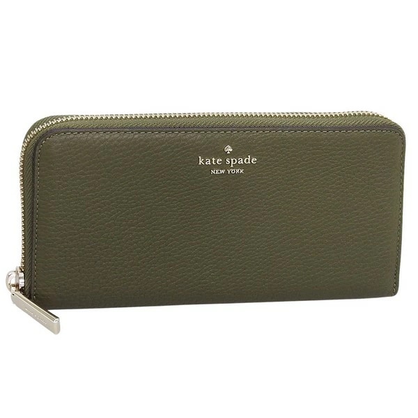 ケイトスペード 財布 レディース 長財布 アウトレット レザー カーキ lena lg cont wallet KH786-301 KATE SPADE