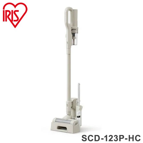 掃除機 スティッククリーナー アイリスオーヤマ 充電式 充電式サイクロンスティッククリーナー 軽量 SCD-123P-HC グレージュ サイクロンスティッククリーナー クリーナー