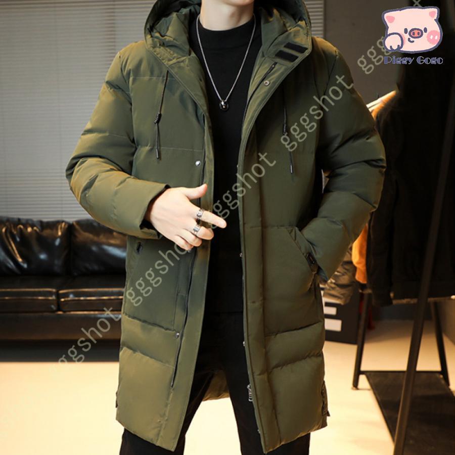 冬の特恵メンズ コート 冬 ロングコート モッズコート フード付き ミリタリージャケット アウター 中綿入り 無地 冬物 秋冬コート 防寒 防風 厚手 上質 アウトドア