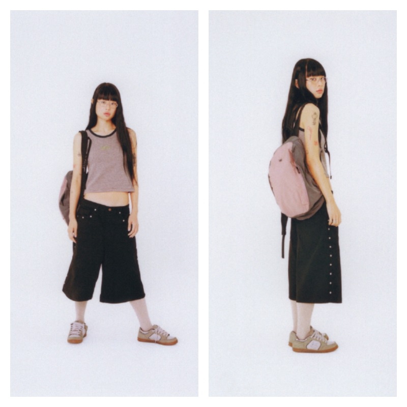 【aeae】 STUD SHORTS : BLACK