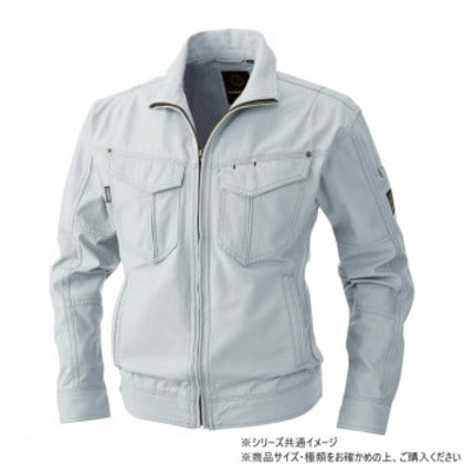 桑和 5773 長袖ブルゾン 4Lサイズ シルバーグレー(22)