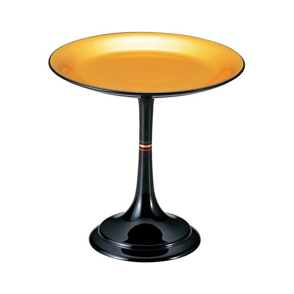 7.5寸高月盛皿 金粉蒔 A