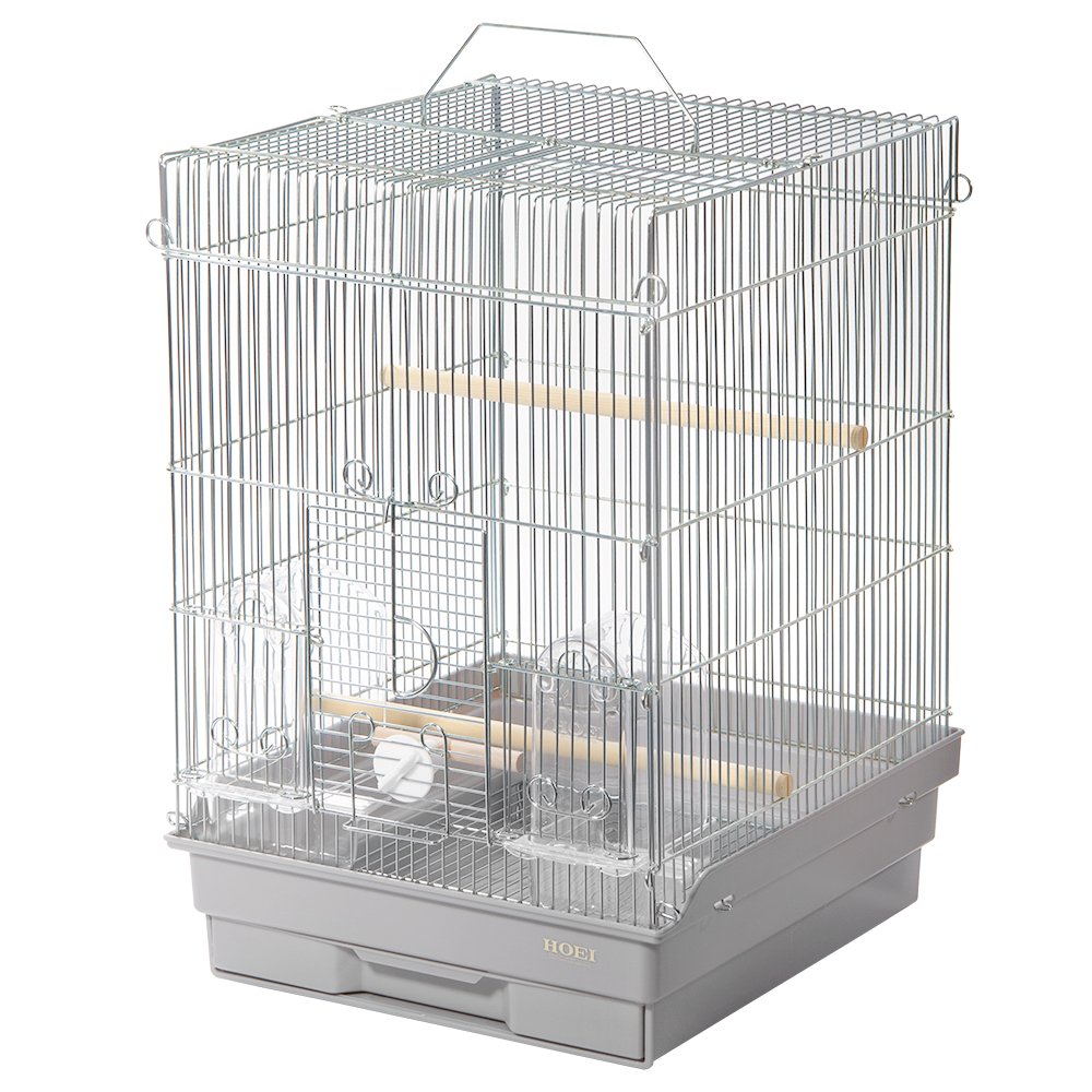 鳥かご HOEI 35手のりG フロスティグレー (37X41.5X54.5cm) チャームオリジナル CRC55―15―10―10―00