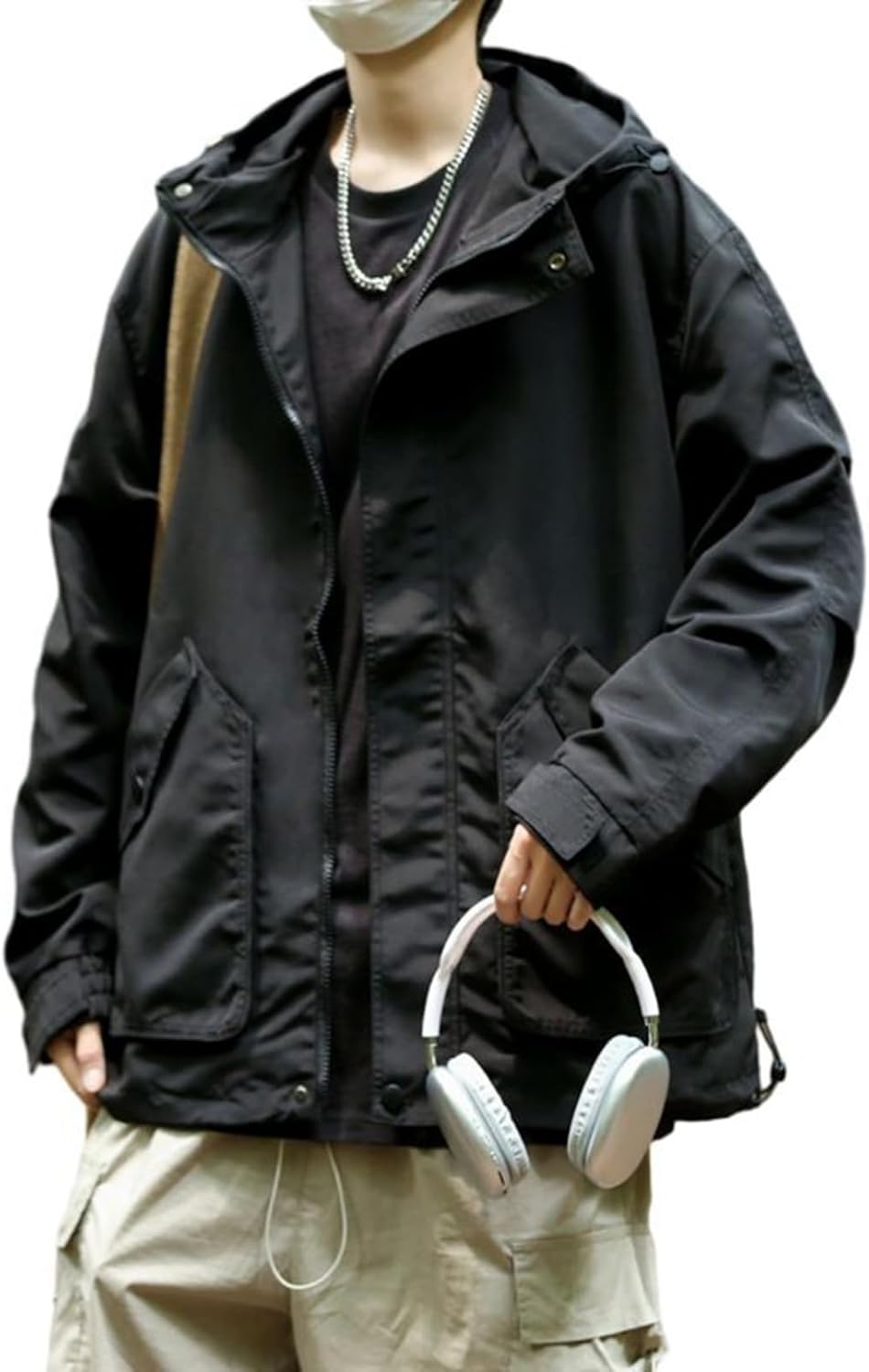 ウインドブレーカー アウトドア 防風 撥水 アウター マウンテンジャケット メンズ ブルゾン オシャレ カッコイイ ジャケット フード付き 春秋 薄手 ワークウエア 作業着 スポーツ 通勤 通学 大き