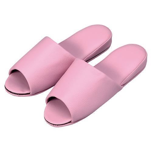 （まとめ買い）オーミケンシ 抗菌レザー調スリッパ前開10足ピンク 10835358 （10P） 00069858 [x3] 21,678円