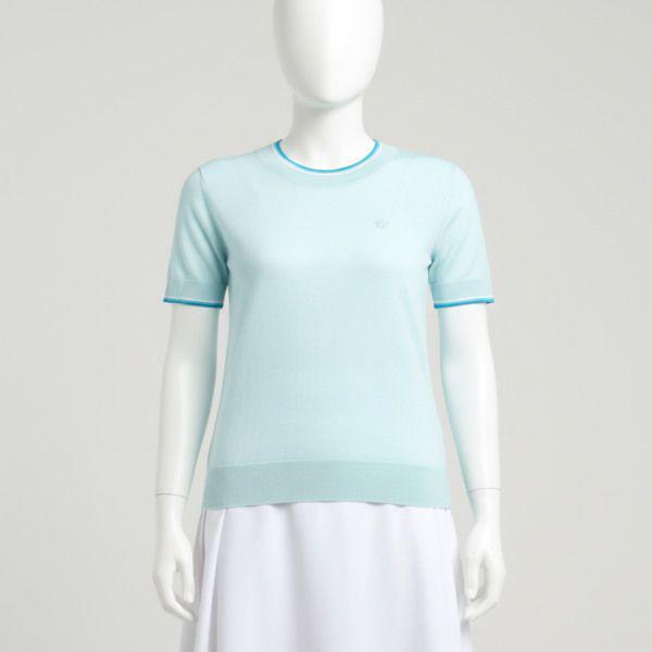 GFORE MERINO WOOL SHORT SLEEVE SWEATER GLS000006-DAYBREAK 女性メリノウール ショートスリーブ セーター