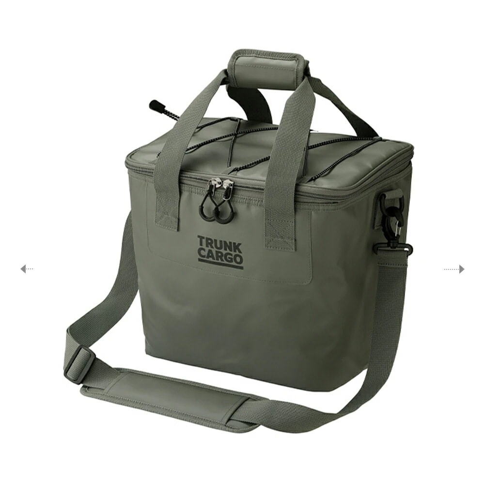 トランクカーゴ ソフトクーラー 14L クーラーボックス GHON207 モスグレー 小型 保冷バッグ クーラーバッグ キャンプ アウトドア ショルダーベルト 氷 溶けない 長持ち TRUNK CAR