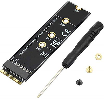 他サイト： olivins Macbook Air (2013-2017)用 M.2 NVMe SSD変換アダプタカード SSDアップグレードキットの商品画像