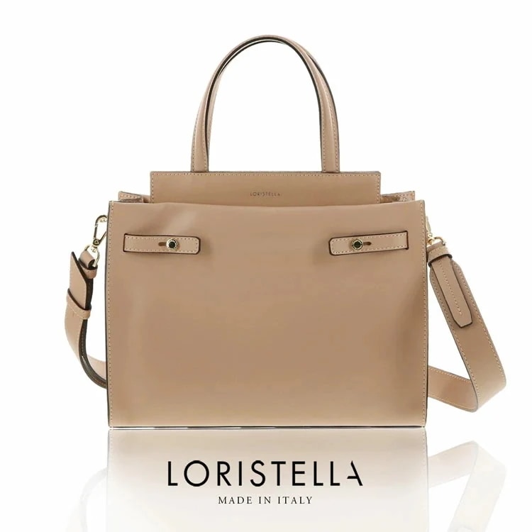 [LORISTELLA]牛革レザーハンドバッグ