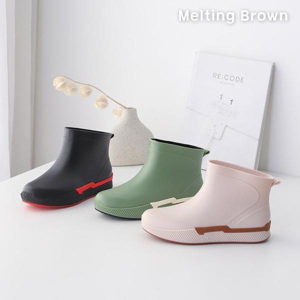 夏のショートレインブーツ 女性用ファッション長靴 2cm 6,065円
