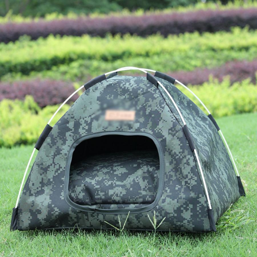 ペットテント 猫クッション 犬のテント 犬小屋 猫小屋 ペットハウス マットレス付き 冬 夏 室内 簡易テント 取り外し可能 洗える ポータブル シンプル
