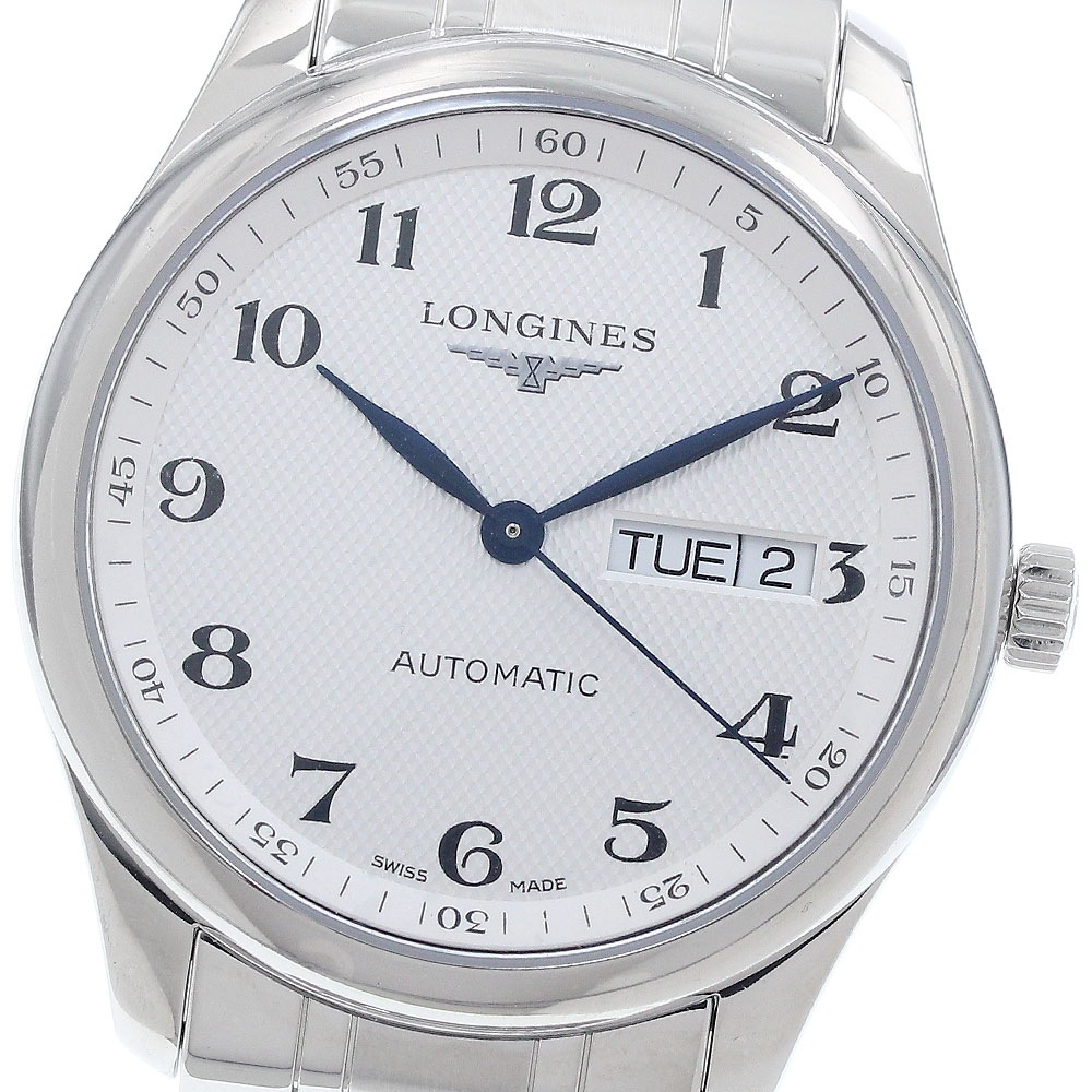 ロンジン LONGINES L2.755.4 マスターコレクション デイデイト 自動巻き メンズ 極美品 箱・保証書付き_949646【中古】