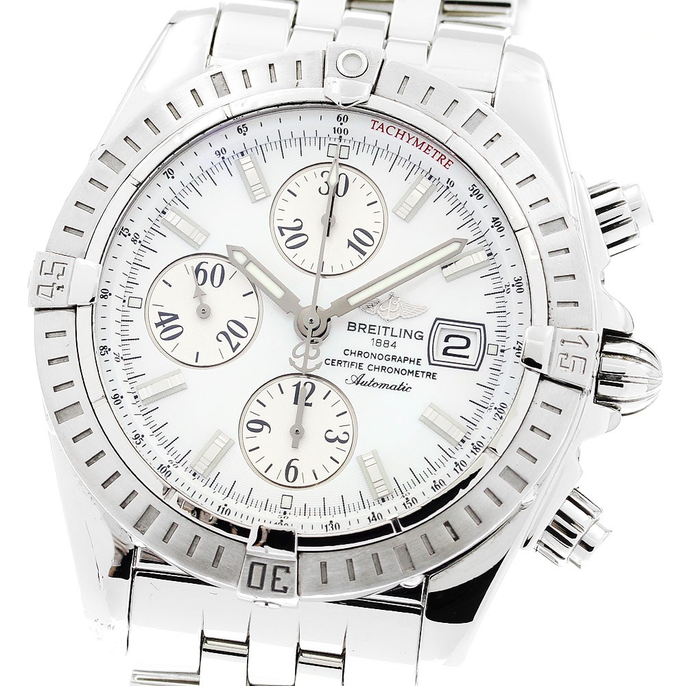 ブライトリング BREITLING A13356 クロノマット エボリューション クロノグラフ デイト 自動巻き メンズ 良品 保証書付き_896068【中古】