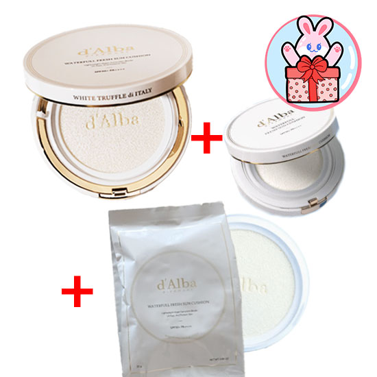 大容量1+携帯用1+リフィル1] 人気コスメ 鎮静 クーリング さらさら/ビーガン ウォーターフル フレッシュ サンクッション 25g 本品+25g リフィル+サンクッション 15g 携帯用本品/