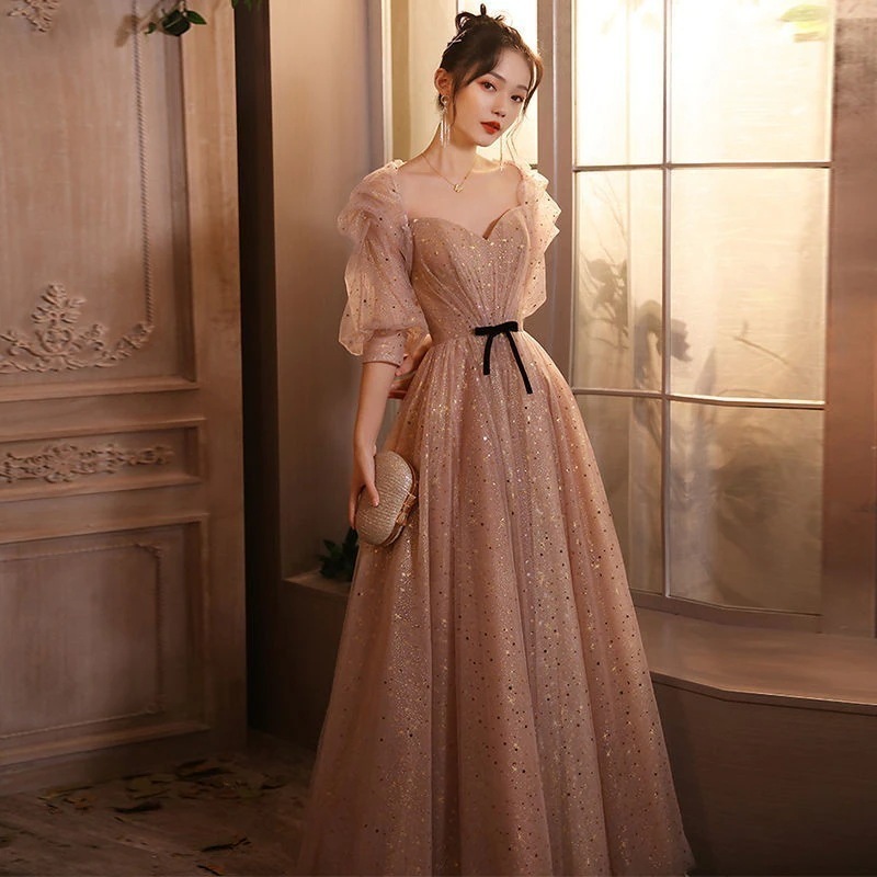 音楽大生芸術テストドレス 2025 妖精先輩誕生日パーティーレディドレス 母の日 母の日-0007742