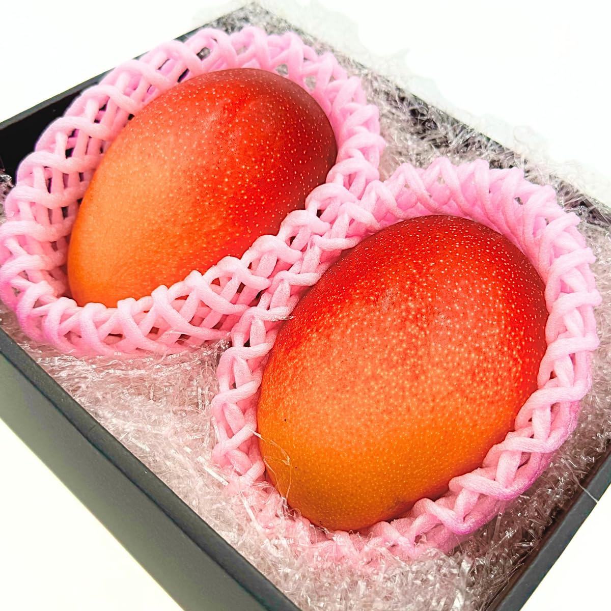 マンゴー ギフト 赤秀 完熟 宮崎県 大玉 2Lサイズ 350g x2玉 鑑定書付き 化粧箱 とろけるような甘さと食感