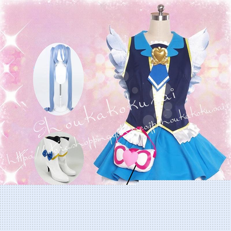 [数量限定]短納期!ハピネスチャージプリキュア 白雪ひめ キュアプリンセス Cure Princess コスプレ衣装 イベント コスチューム 変装活動 仮装 学園祭 撮影 祭り