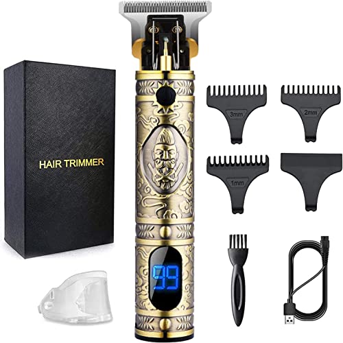 バリカン 電動バリカン ヘアカッター LED充電残量表示 ヘアトリマー 精密彫刻 メンズT字カミソリ USB充電式 コードレス 低騷音 刈り高さ調節 電動プッシュ剪 ショートヘア用 散髪用 子供 業務